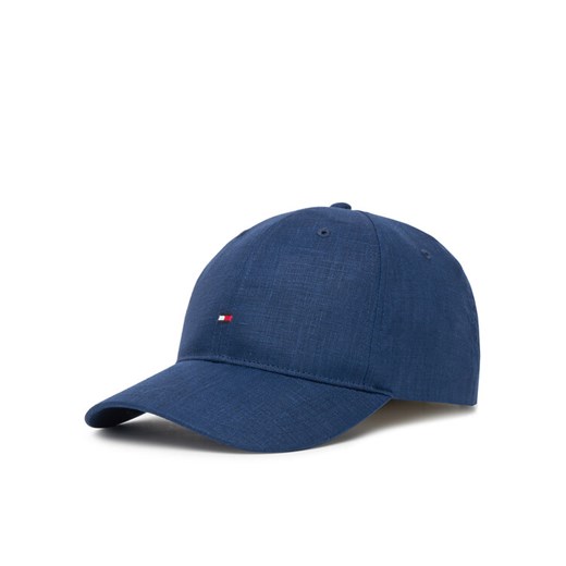 Tommy Hilfiger Czapka z daszkiem Flag Linen 6 Panel AM0AM13428 Granatowy ze sklepu MODIVO w kategorii Czapki z daszkiem męskie - zdjęcie 183706376