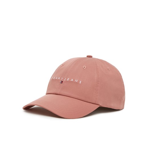 Tommy Jeans Czapka z daszkiem Linear Logo 6 Panel AW0AW16868 Różowy ze sklepu MODIVO w kategorii Czapki z daszkiem damskie - zdjęcie 183706428
