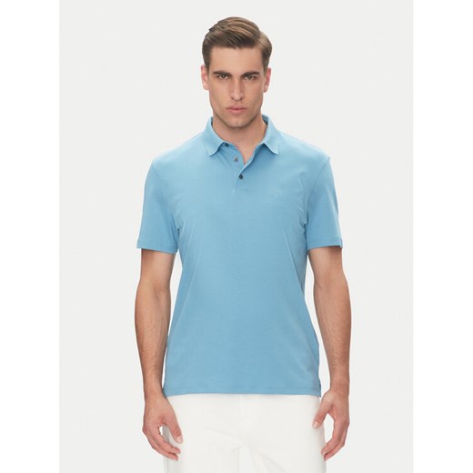 Calvin Klein Polo Supima LV04LB276G Niebieski Regular Fit ze sklepu MODIVO w kategorii T-shirty męskie - zdjęcie 183706499