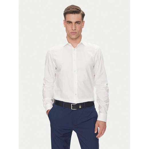 Calvin Klein Koszula LV019EU021 Biały Regular Fit ze sklepu MODIVO w kategorii Koszule męskie - zdjęcie 183706537