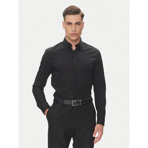 Calvin Klein Koszula Essential LV019EU030 Czarny Slim Fit ze sklepu MODIVO w kategorii Koszule męskie - zdjęcie 183706557