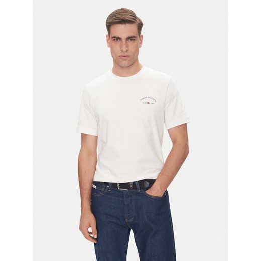 Tommy Hilfiger T-Shirt Hotel MW0MW39352 Biały Regular Fit ze sklepu MODIVO w kategorii T-shirty męskie - zdjęcie 183706598