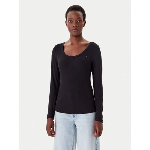 Tommy Jeans Bluzka DW0DW20921 Czarny Regular Fit ze sklepu MODIVO w kategorii Bluzki damskie - zdjęcie 183706599