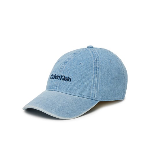 Calvin Klein Czapka z daszkiem Small Monogram LV04K5065G Niebieski ze sklepu MODIVO w kategorii Czapki z daszkiem damskie - zdjęcie 183706616