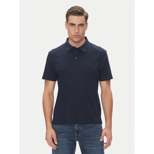 Calvin Klein Polo Supima LV04LB276G Granatowy Regular Fit ze sklepu MODIVO w kategorii T-shirty męskie - zdjęcie 183706637