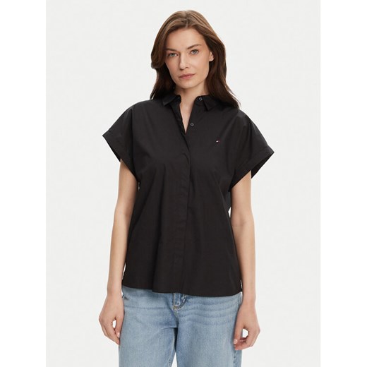 Tommy Hilfiger Koszula WW0WW45897 Czarny Relaxed Fit ze sklepu MODIVO w kategorii Koszule damskie - zdjęcie 183706648