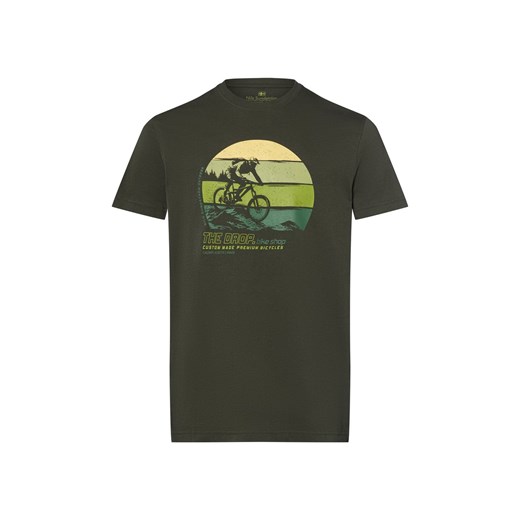 Nils Sundström Koszulka męska Mężczyźni Bawełna oliwkowy nadruk ze sklepu vangraaf w kategorii T-shirty męskie - zdjęcie 183709409