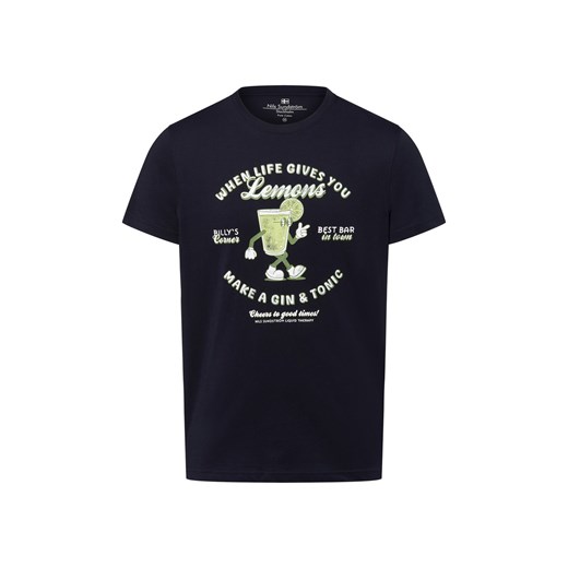 Nils Sundström Koszulka męska Mężczyźni Bawełna granatowy nadruk ze sklepu vangraaf w kategorii T-shirty męskie - zdjęcie 183709417