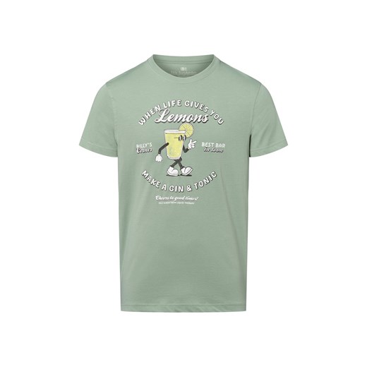 Nils Sundström Koszulka męska Mężczyźni Bawełna seledynowy nadruk ze sklepu vangraaf w kategorii T-shirty męskie - zdjęcie 183709418