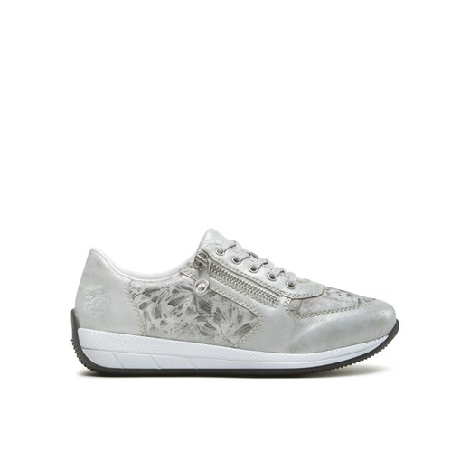 Sneakersy Rieker N1112-80 Szary ze sklepu eobuwie.pl w kategorii Buty sportowe damskie - zdjęcie 183710208