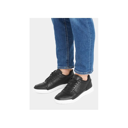 Sneakersy Calvin Klein Low Top Lace Up Mono HM0HM01192 Czarny Calvin Klein 43 eobuwie.pl