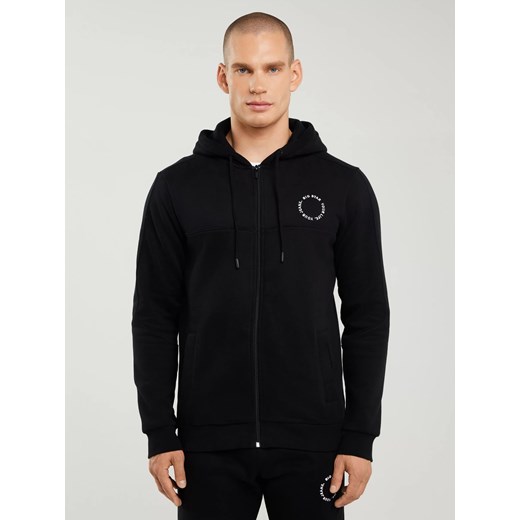Bluza męska z kapturem czarna Ajron 906/ Kersyn 906 ze sklepu Big Star w kategorii Bluzy męskie - zdjęcie 183719365