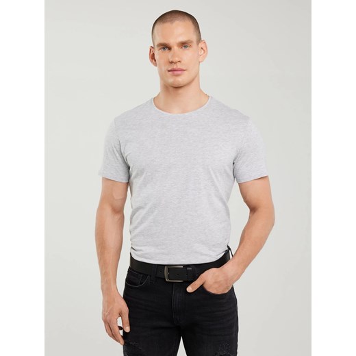 Koszulka męska bawełniana szara Basic 901 ze sklepu Big Star w kategorii T-shirty męskie - zdjęcie 183719377