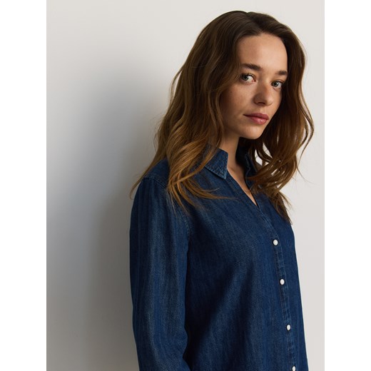 Reserved - Jeansowa koszula - niebieski ze sklepu Reserved w kategorii Koszule damskie - zdjęcie 183720399
