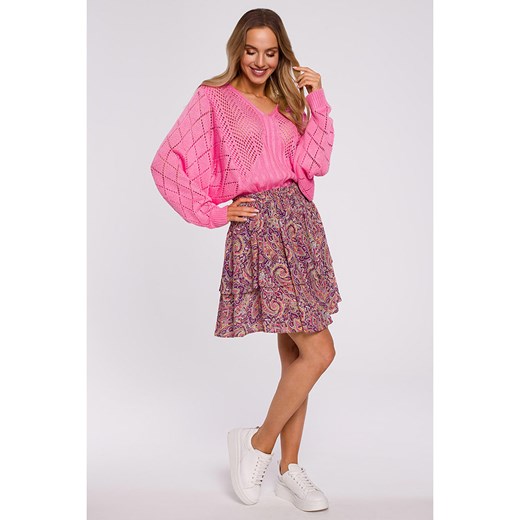 made of emotion Sweter w kolorze różowym S/M Limango Polska okazja