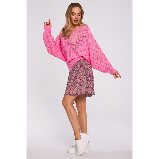 made of emotion Sweter w kolorze różowym S/M okazja Limango Polska