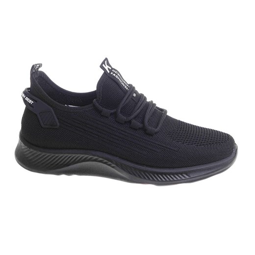Wsuwane męskie obuwie sportowe Czarne /G6-2 17758 GF285/ ze sklepu Pantofelek24.pl w kategorii Buty sportowe męskie - zdjęcie 183723337