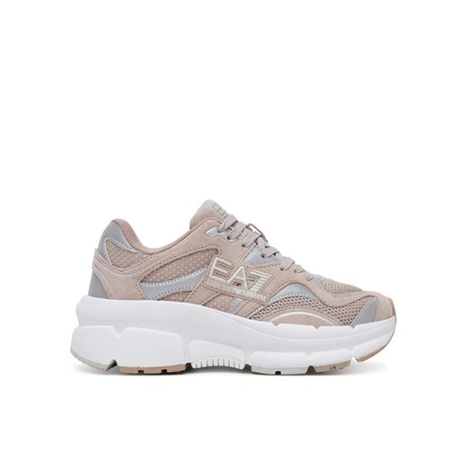 Sneakersy EA7 Emporio Armani X8X237 XK425 U499 Beżowy ze sklepu eobuwie.pl w kategorii Buty sportowe damskie - zdjęcie 183723877