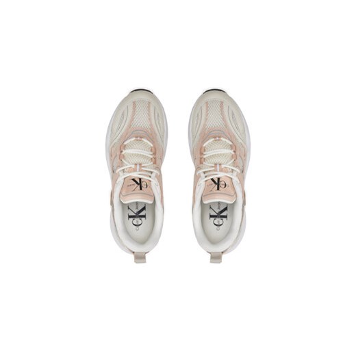 Sneakersy Calvin Klein Jeans Retro Tennis Su-Mesh Wn YW0YW00891 Beżowy 37 eobuwie.pl