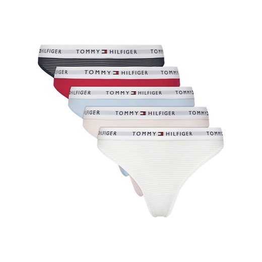Tommy Hilfiger Komplet 5 par stringów UW0UW05932 Kolorowy Tommy Hilfiger M MODIVO