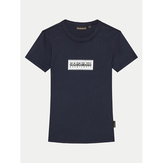 Napapijri T-Shirt Chamois NP0A4HYL M Granatowy Regular Fit ze sklepu MODIVO w kategorii T-shirty chłopięce - zdjęcie 183724985