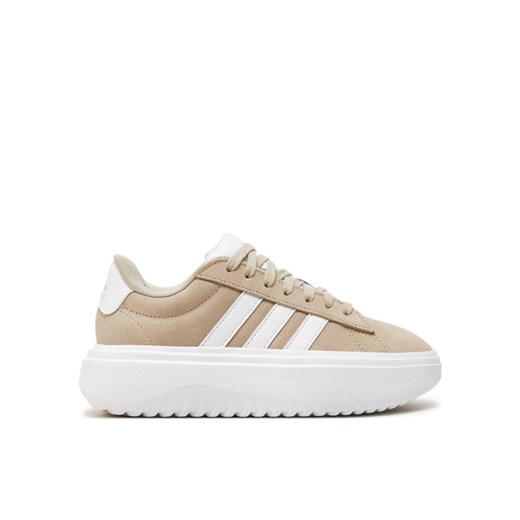 adidas Sneakersy Grand Court Platform IH2408 Beżowy ze sklepu MODIVO w kategorii Buty sportowe damskie - zdjęcie 183725065
