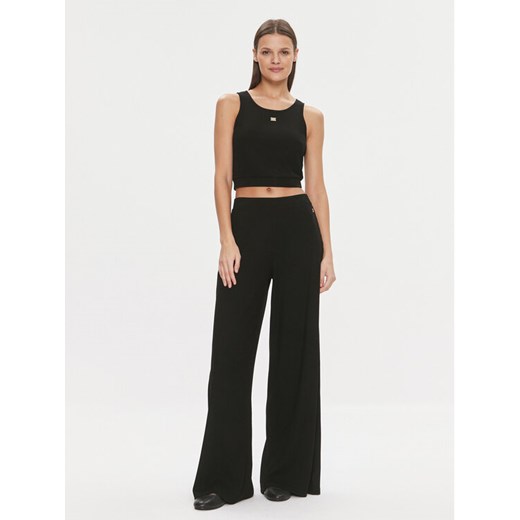 EA7 Emporio Armani Komplet top i spodnie 3DTV54 TJTVZ 1200 Czarny Regular Fit ze sklepu MODIVO w kategorii Komplety i garnitury damskie - zdjęcie 183725085
