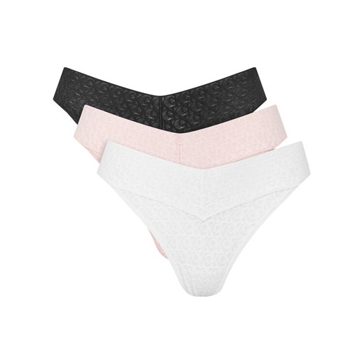 Calvin Klein Underwear Komplet 3 par stringów LV00QD5304 Kolorowy ze sklepu MODIVO w kategorii Majtki damskie - zdjęcie 183725178