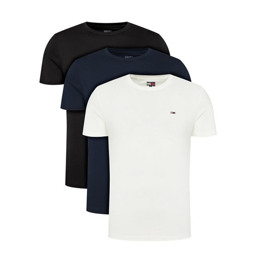 Tommy Jeans Komplet 3 t-shirtów DM0DM21579 Kolorowy Slim Fit ze sklepu MODIVO w kategorii T-shirty męskie - zdjęcie 183725259