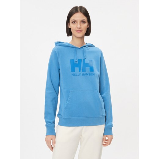 Helly Hansen Bluza Logo 33978 Niebieski Regular Fit ze sklepu MODIVO w kategorii Bluzy damskie - zdjęcie 183725337