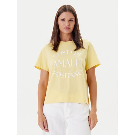 Vero Moda T-Shirt Sonna 10327143 Żółty Regular Fit ze sklepu MODIVO w kategorii Bluzki damskie - zdjęcie 183725565