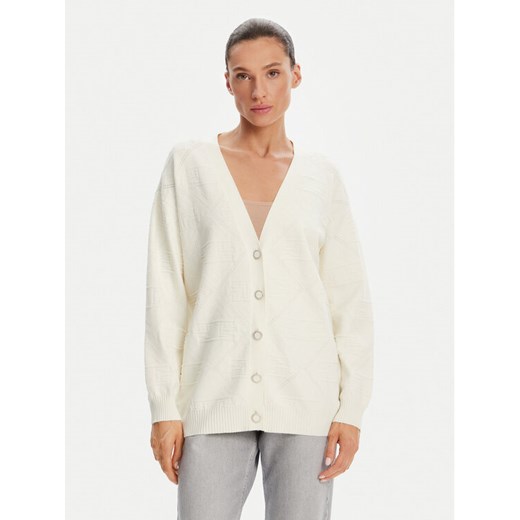 Gaudi Kardigan 421FD53019 Écru Regular Fit ze sklepu MODIVO w kategorii Swetry damskie - zdjęcie 183725575