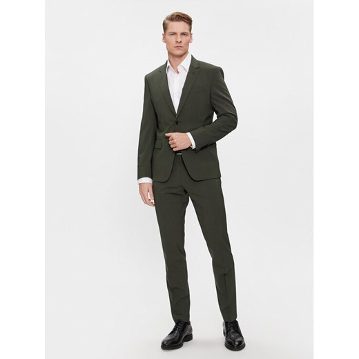 Boss Garnitur H-Huge-2Pcs-224 50509485 Zielony Slim Fit ze sklepu MODIVO w kategorii Garnitury męskie - zdjęcie 183725658