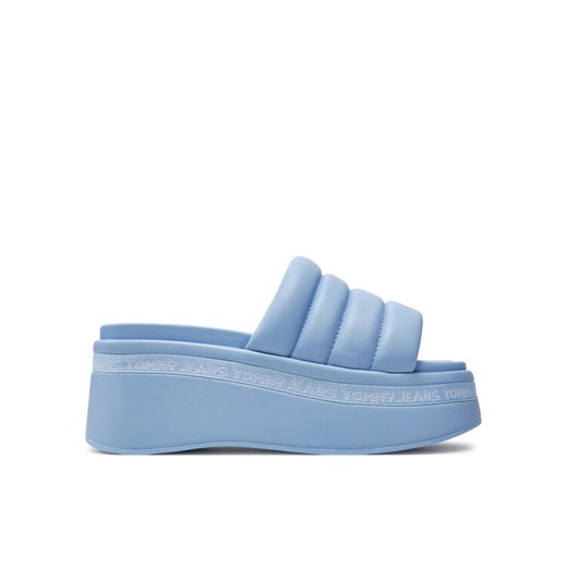 Tommy Jeans Klapki Tjw Wedge Sandal EN0EN02455 Błękitny Tommy Jeans 40 MODIVO