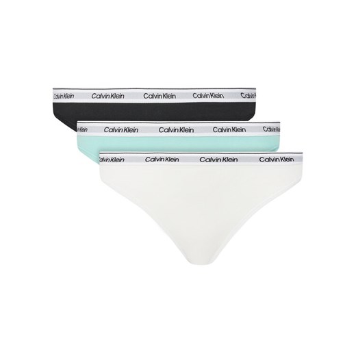 Calvin Klein Underwear Komplet 3 par fig klasycznych 000QD5207E Kolorowy ze sklepu MODIVO w kategorii Majtki damskie - zdjęcie 183726146
