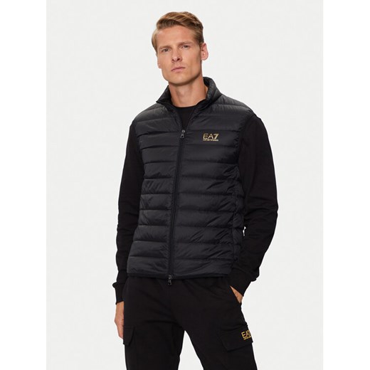 EA7 Emporio Armani Bezrękawnik 8NPQ06 PNGPZ 0208 Czarny Regular Fit ze sklepu MODIVO w kategorii Kamizelki męskie - zdjęcie 183726288