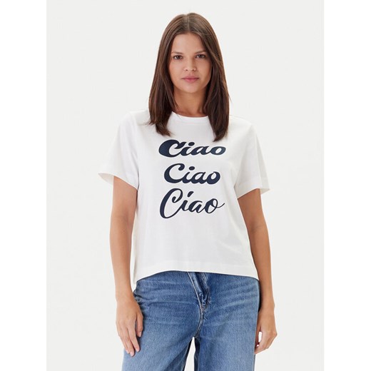 Vero Moda T-Shirt Sonna 10327143 Biały Regular Fit ze sklepu MODIVO w kategorii Bluzki damskie - zdjęcie 183726326