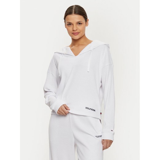 Tommy Hilfiger Bluza UW0UW05584 Biały Relaxed Fit ze sklepu MODIVO w kategorii Bluzy damskie - zdjęcie 183726425