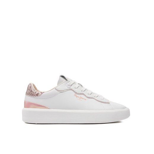 Pepe Jeans Sneakersy Dobbie Seal PLS00006 Biały ze sklepu MODIVO w kategorii Trampki damskie - zdjęcie 183726476