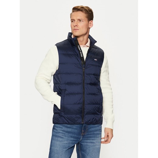Tommy Jeans Bezrękawnik DM0DM20663 Granatowy Regular Fit ze sklepu MODIVO w kategorii Kamizelki męskie - zdjęcie 183726619