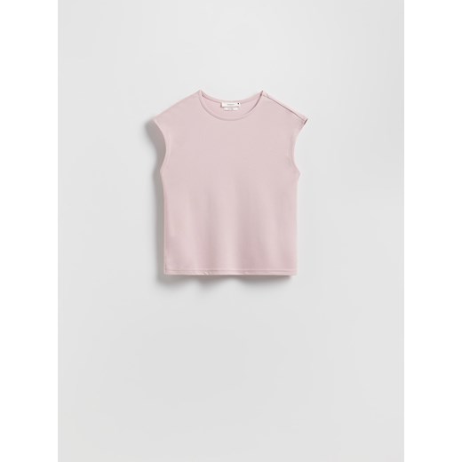 Reserved - Top z modalem - pastelowy róż Reserved S Reserved