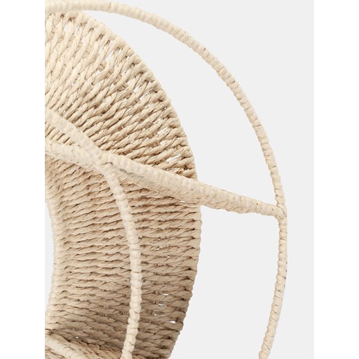 Sinsay - Pleciona półka z dwiema półkami w kształcie księżyca - beżowy Sinsay One Size Sinsay