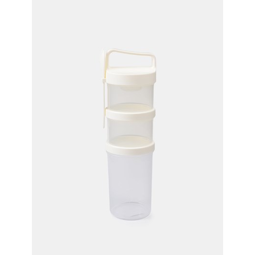 Sinsay - Zestaw pojemników z widelcem - biały Sinsay One Size Sinsay