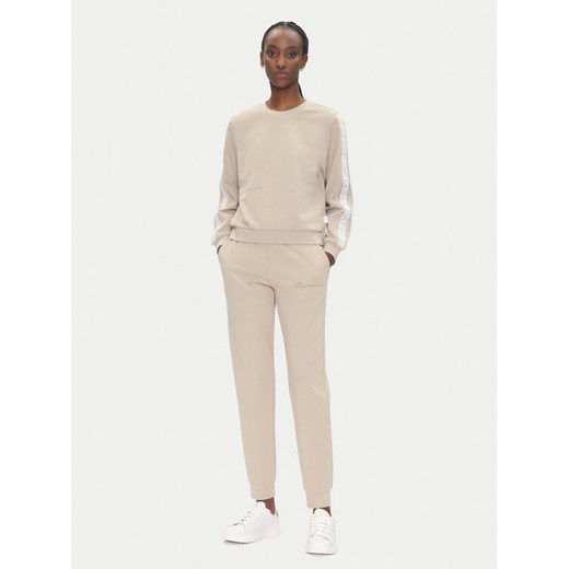 EA7 Emporio Armani Dres 7W000283 AF12501 U6155 Beżowy Regular Fit ze sklepu MODIVO w kategorii Dresy damskie - zdjęcie 183737196