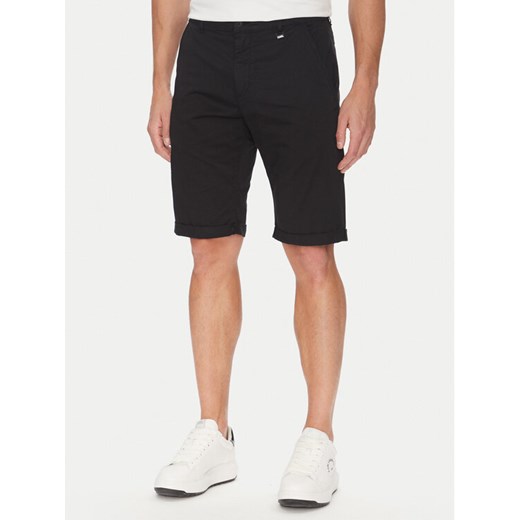KARL LAGERFELD Szorty materiałowe 265812 552829 Czarny Regular Fit ze sklepu MODIVO w kategorii Spodenki męskie - zdjęcie 183737198