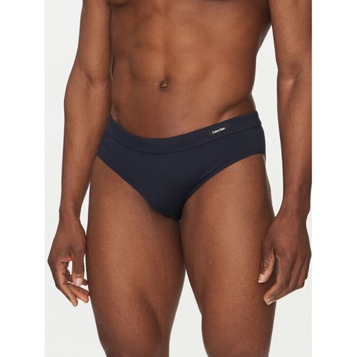 Calvin Klein Swimwear Kąpielówki KM0KM01113 Granatowy ze sklepu MODIVO w kategorii Kąpielówki - zdjęcie 183737205