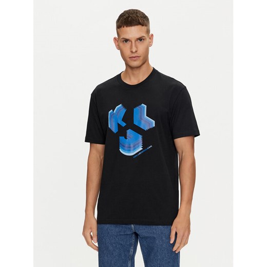 Karl Lagerfeld Jeans T-Shirt 241D1708 Biały Regular Fit ze sklepu MODIVO w kategorii T-shirty męskie - zdjęcie 183737206