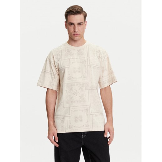 Karl Kani T-Shirt Small Signature Paisley PD00005342 Beżowy Relaxed Fit ze sklepu MODIVO w kategorii T-shirty męskie - zdjęcie 183737259