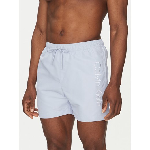 Calvin Klein Swimwear Szorty kąpielowe KM0KM01166 Niebieski Regular Fit S MODIVO