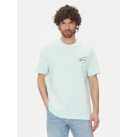 Tommy Jeans T-Shirt Faded Graphic DM0DM20768 Zielony Relaxed Fit ze sklepu MODIVO w kategorii T-shirty męskie - zdjęcie 183737295
